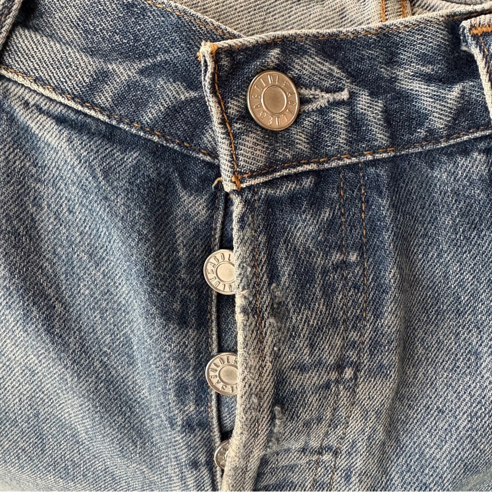 AGOLDE Mid Rise Relaxed Boot Cut Jeans in Wireless 29 - Picture 4 of 7